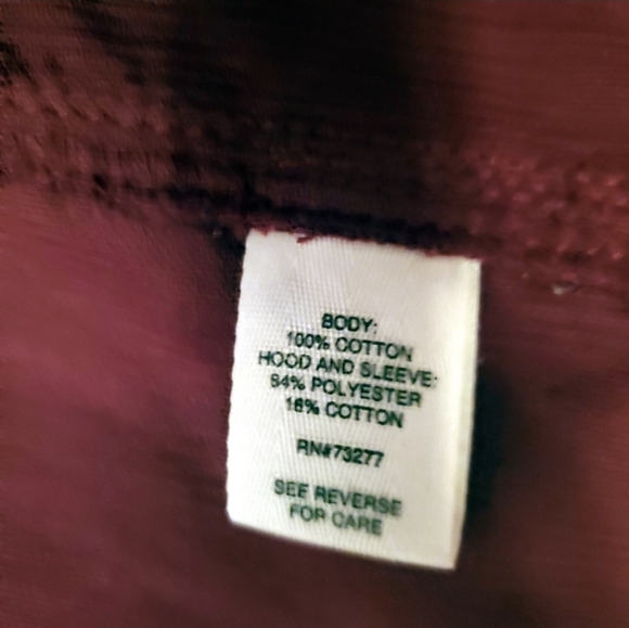 Mudd S Burgundy Grey Corduroy Hooded Jacket - Picture 4 of 4